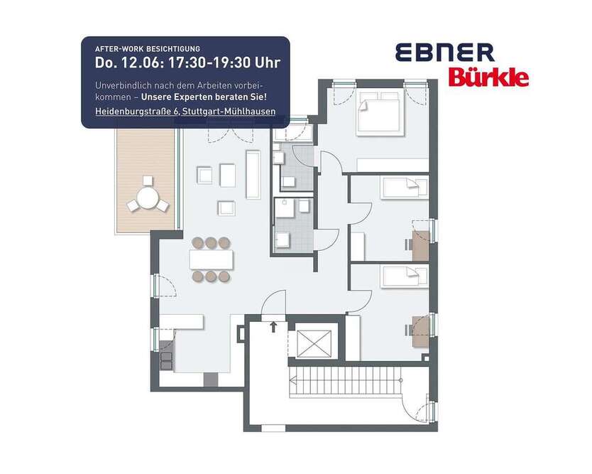 Wohnung zum Kaufen in Stuttgart 658.600 € 108.2 m²