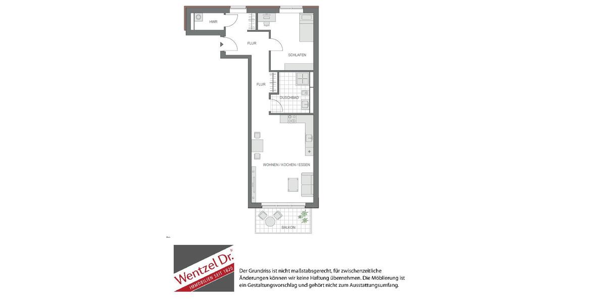 Etagenwohnung Lüneburg Ebensberg - 2 Zimmer, 72 m&sup2;, 918&euro; | Angebot:25851876