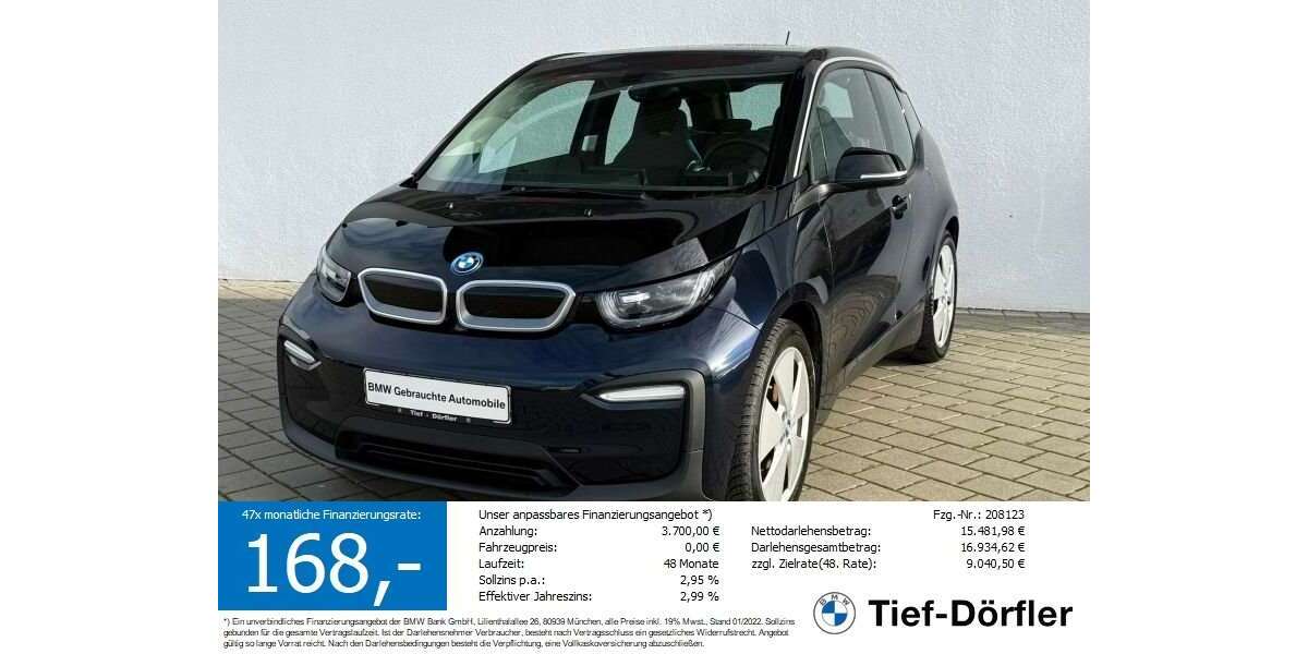 BMW i3 42.480 km 18.450 € Marktsteft 97342