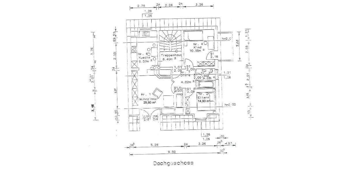 4 Zi. Wohnung in DG Galerie mit Garten (auf Wunsch), Balkon und Garage in Höchstadt OT - Etagenwohnung Höchstadt OT | Angebot:26409507