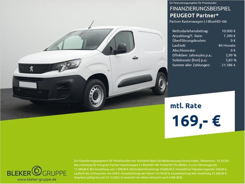 Peugeot Partner 1.500 km 17.390 € Borken 46325
