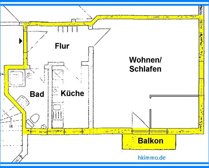 1-Raumwohnung mit Balkon in Arensdorf bei Köthen - Etagenwohnung Köthen OT Arensdorf Arensdorf | Angebot:26979376