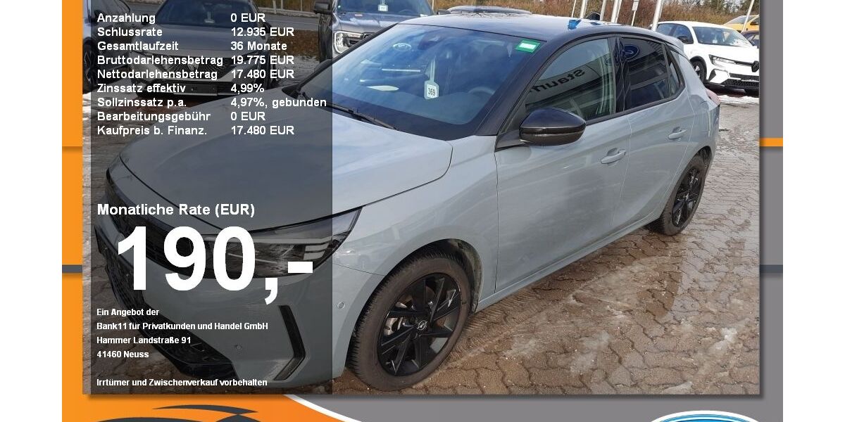 Opel Corsa 22.150 km 17.480 &euro; Neustadt / Donau 93333