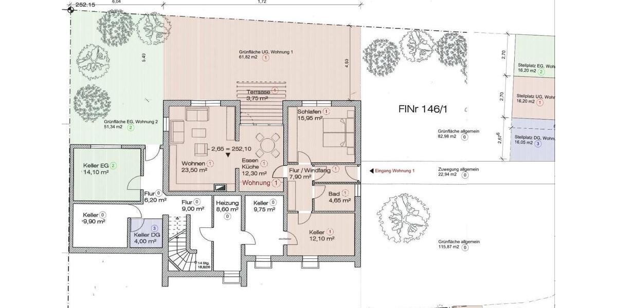 Etagenwohnung Würzburg Heuchelhof - 4 Zimmer, 102 m&sup2;, 1.495&euro; | Angebot:25309044