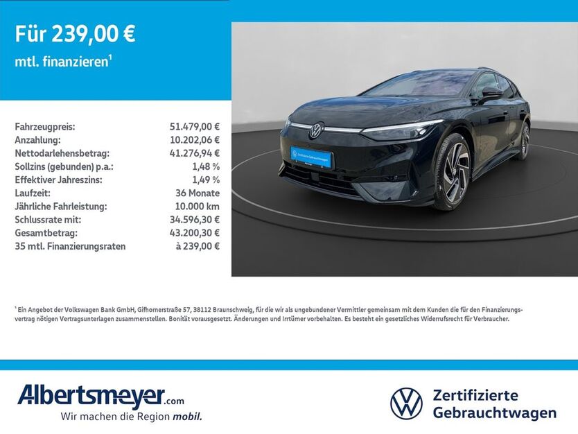 VW ID.7 13.884 km 51.479 € Mühlhausen/Thüringen 99974