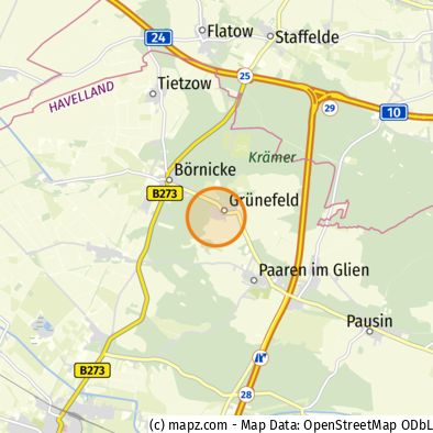 Grundstück Schönwalde-Glien Grünefeld - 499.000&euro; | Angebot:25525250