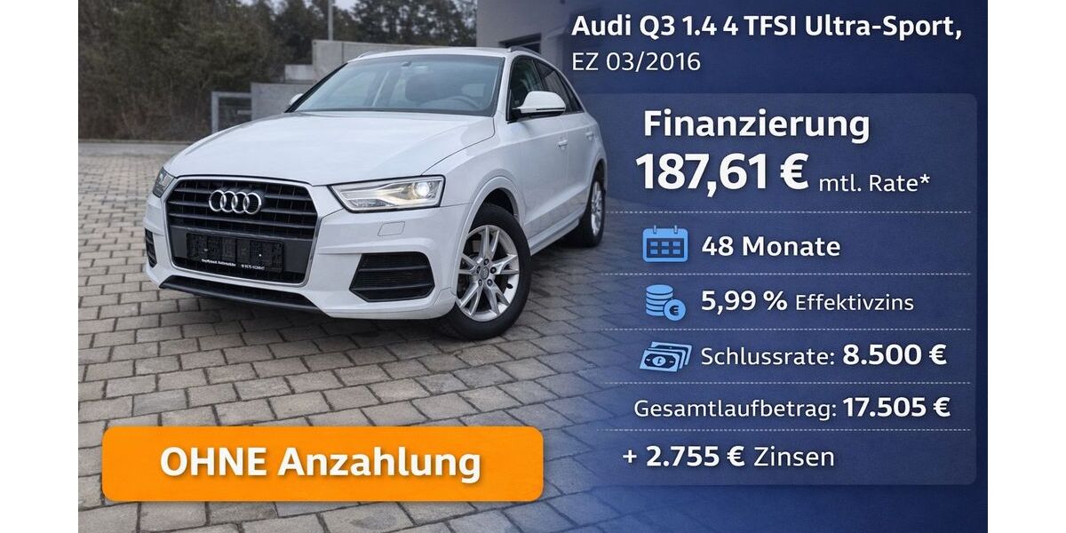 Audi Q3 121.300 km 14.750 &euro; Mantel 92708