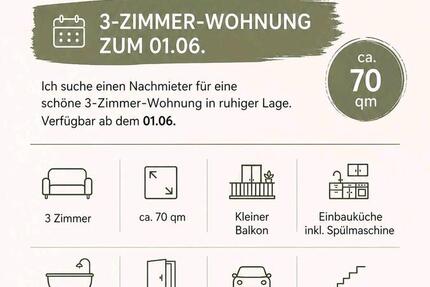 Wohnung Rotenburg (Wümme) - 3 Zimmer, 70 m&sup2;, 585&euro; | Angebot:26398883