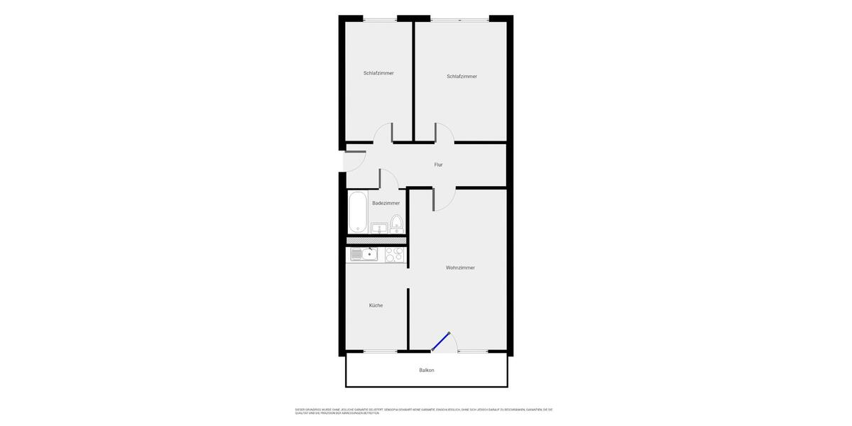 *Renovierte 3-Zimmer-Wohnung mit Balkon in der 1. Etage* 3 zimmer