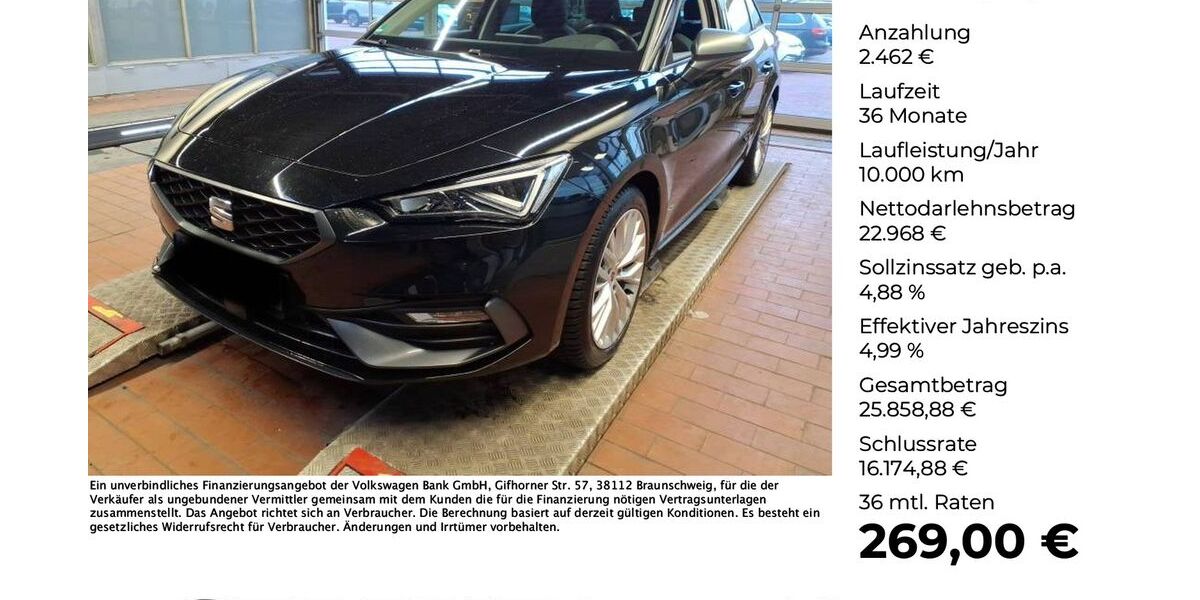 Seat Leon 56.172 km 25.430 &euro; Osnabrück 49078