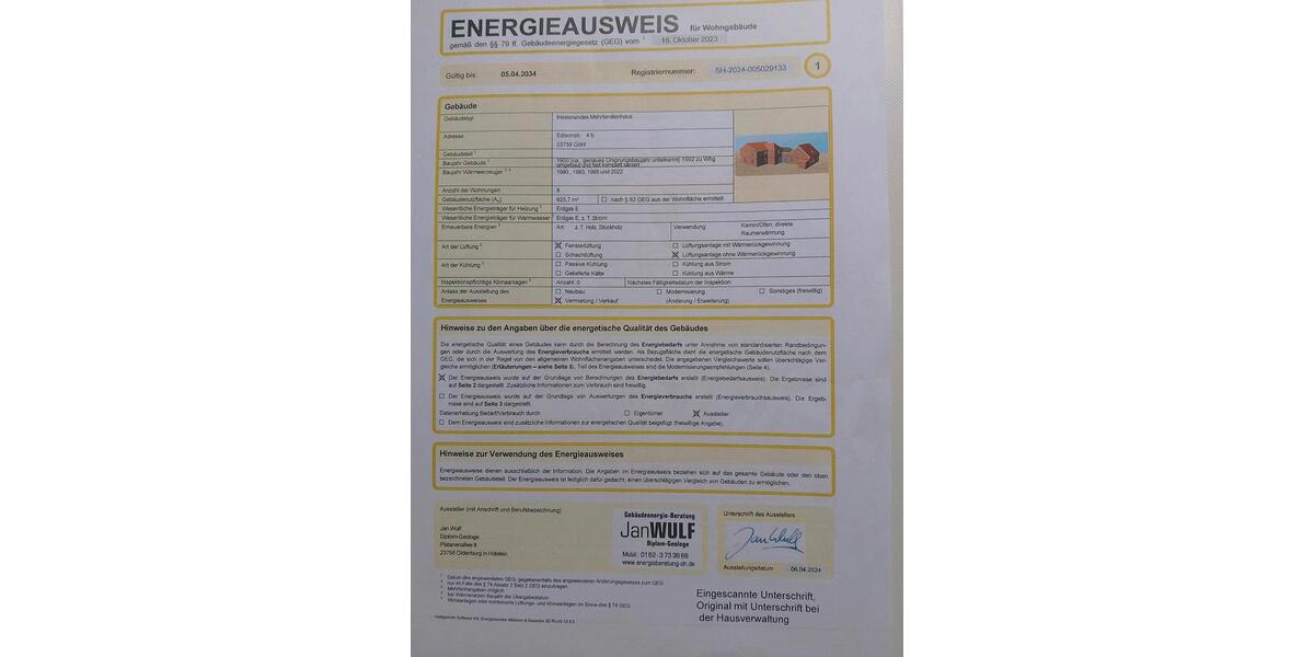 Terrassenwohnung Oldenburg in Holstein - 1 Zimmer, 50 m&sup2;, 125.000&euro; | Angebot:26851435