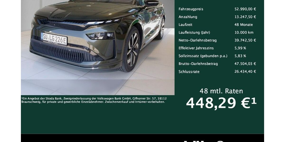 Skoda Enyaq 9.990 km 52.990 &euro; Meckenheim / Bonn 53340