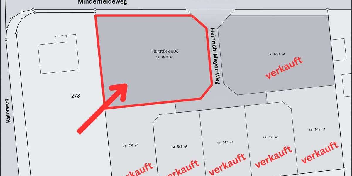 Grundstück Minden Kuhlenkamp - 509.800&euro; | Angebot:26394665