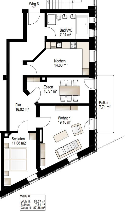 3 Altbau Loft Wohnungen am Lech: 73+82+64 qm, kernsaniert, Balkon, Parkett, Küche, ruhig, nähe KUKA, provisionsfrei