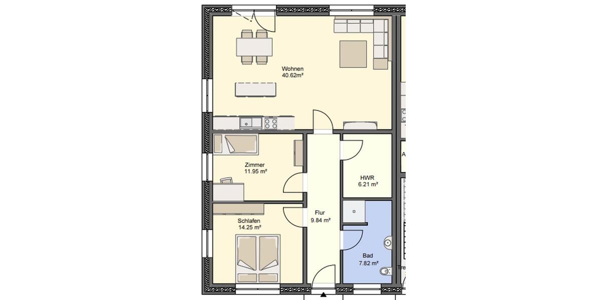 Erdgeschoßwohnung Steinbergkirche - 3 Zimmer, 91 m&sup2;, 1.195&euro; | Angebot:26566219