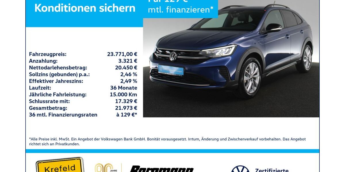 VW Taigo 5.395 km 23.442 &euro; Krefeld 47803