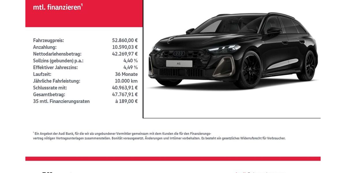 Audi A5 25.856 km 52.860 &euro; Nordhausen 99734