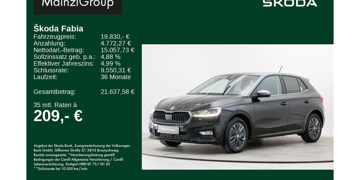 Skoda Fabia 9.830 km 19.830 &euro; Feldkirchen/Westerham 83620