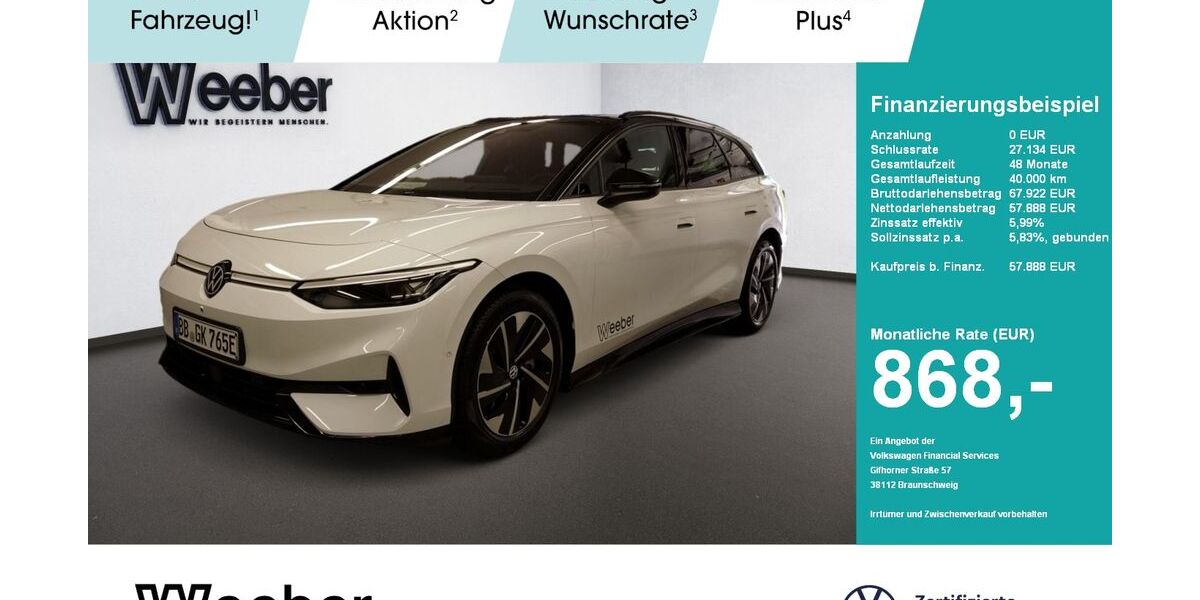 VW ID.7 7.990 km 56.950 &euro; Herrenberg 71083