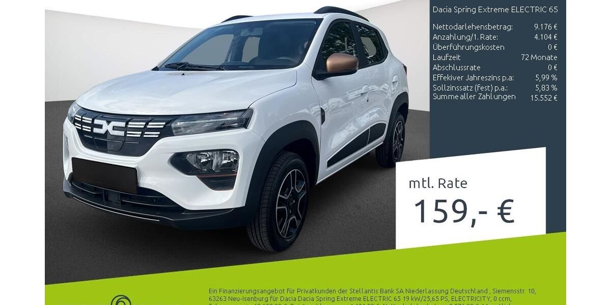 Dacia Spring 3.367 km 12.480 &euro; Ahaus 48683