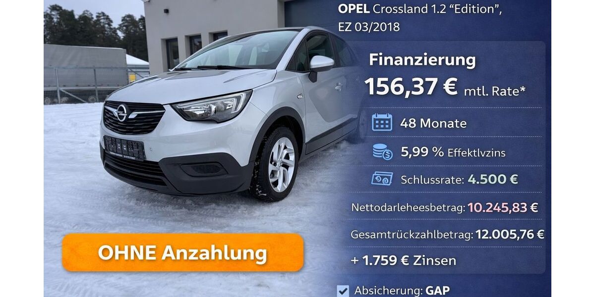 Opel Crossland (X) 83.700 km 9.750 &euro; Mantel 92708