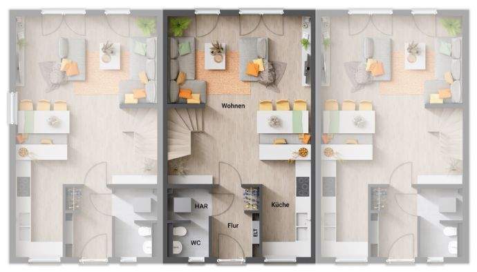 Reihenmittelhaus Güstrow Primerburg - 5 Zimmer, 141 m&sup2;, 314.200&euro; | Angebot:26401308