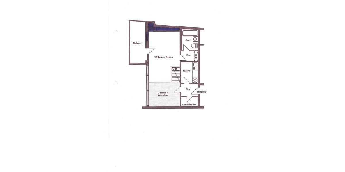 Dachgeschoßwohnung Braunschweig - 1.5 Zimmer, 64 m&sup2;, 620&euro; | Angebot:25365313