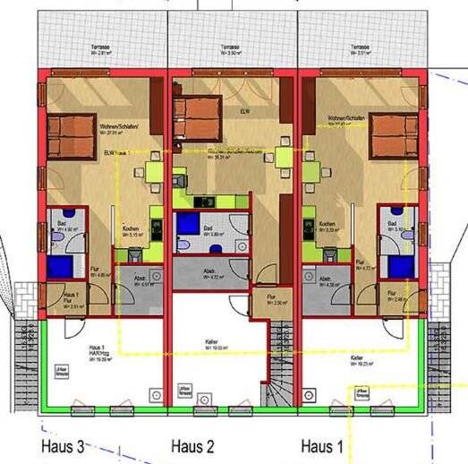 Terrassenwohnung Müllheim - 1 Zimmer, 50 m&sup2;, 269.000&euro; | Angebot:25691619