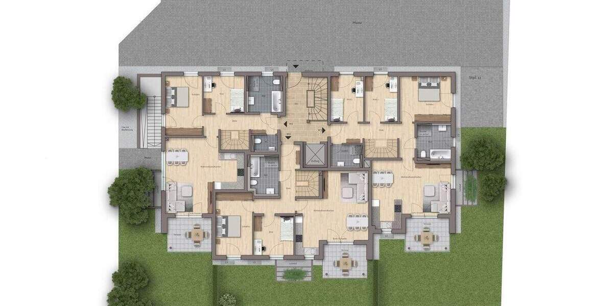 Etagenwohnung Roth Eckersmühlen - 3 Zimmer, 85 m&sup2;, 398.900&euro; | Angebot:26190139