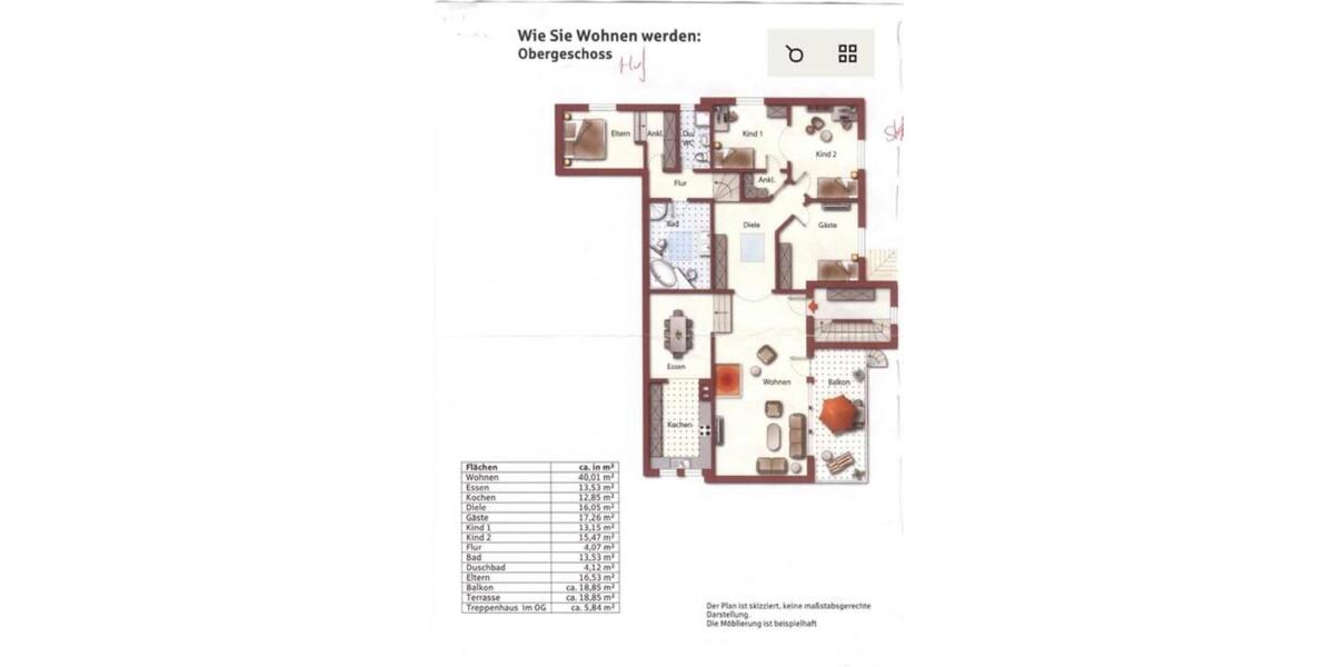 Etagenwohnung Schallstadt - 5 Zimmer, 180 m&sup2;, 2.550&euro; | Angebot:25990826