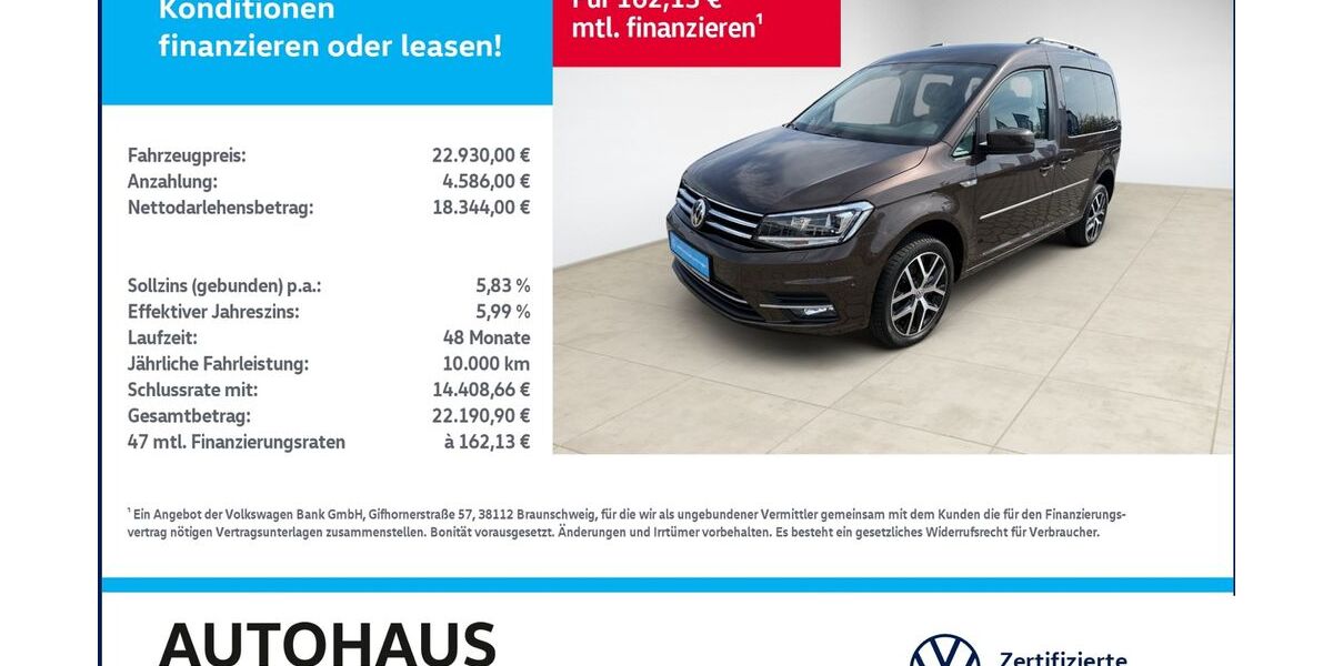VW Caddy 140.687 km 22.930 &euro; Bitterfeld-Wolfen 06749