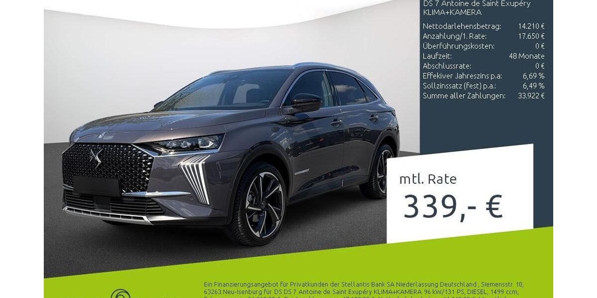 DS Automobiles DS7 (Crossback) 22.435 km 31.860 &euro; Borken 46325