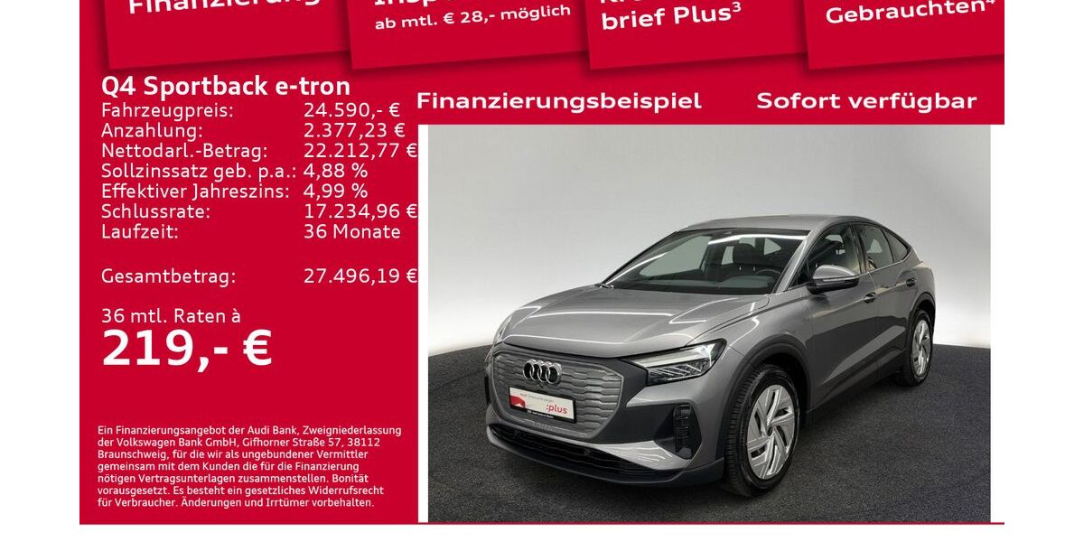 Audi Q4 e-tron 26.130 km 24.590 &euro; Berlin 10587