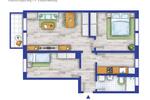 Etagenwohnung Staßfurt - 3 Zimmer, 59 m&sup2;, 474&euro; | Angebot:25930762