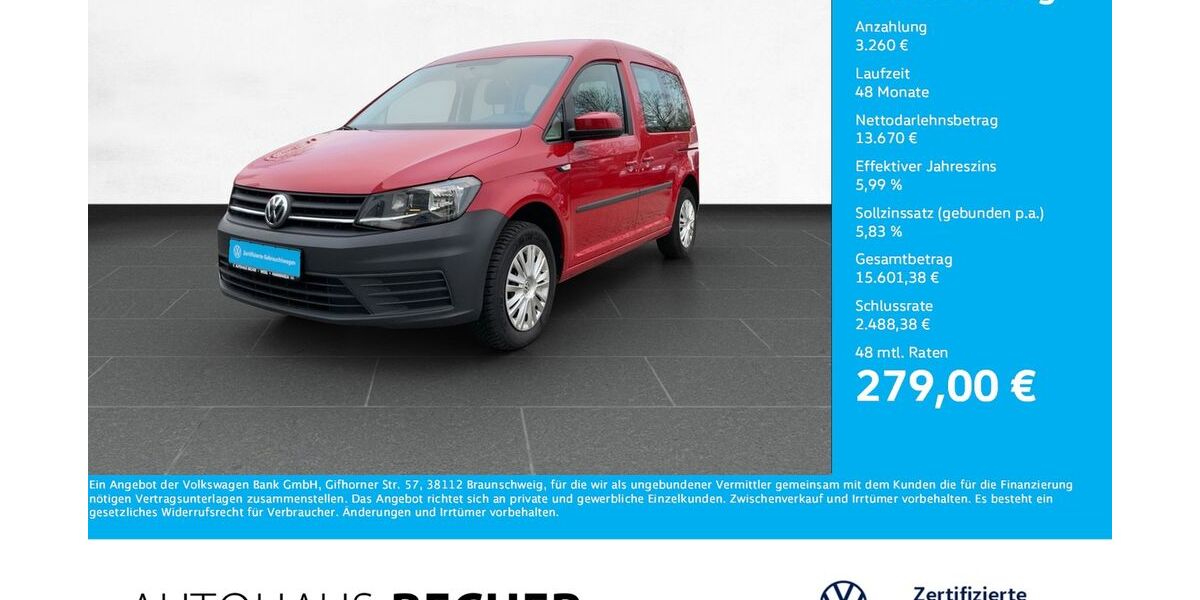 VW Caddy 112.264 km 15.960 &euro; Wesel 46485