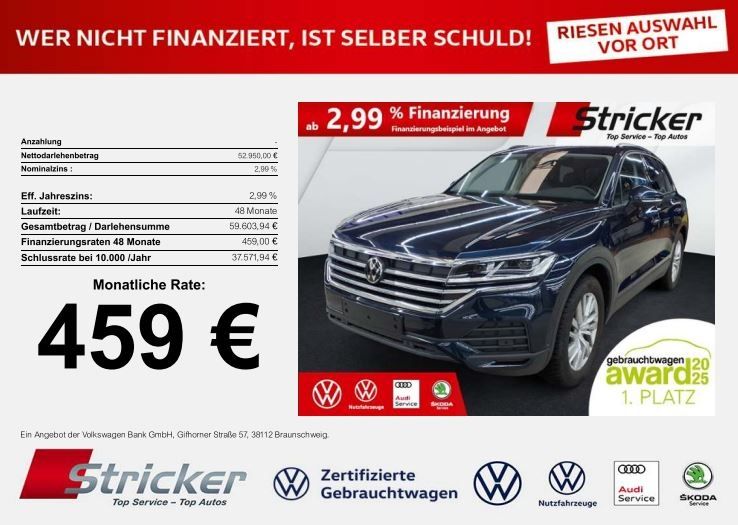 VW Touareg 20.306 km 52.949 &euro; Detmold 32760