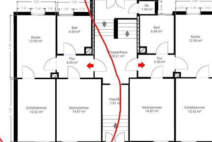 Wohnung Mittweida - 2 Zimmer, 52 m&sup2;, 390&euro; | Angebot:27631391