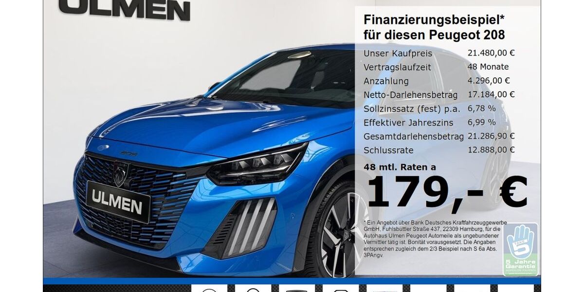Peugeot 208 29.997 km 21.480 &euro; Düsseldorf 40233