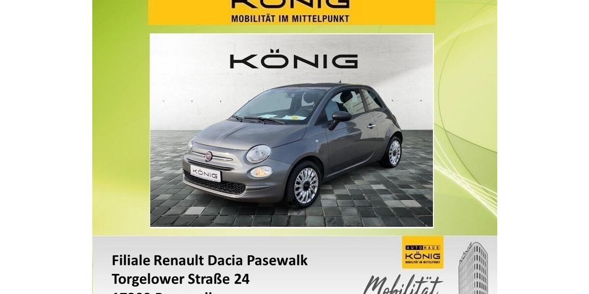 Fiat 500 37.699 km 9.998 &euro; Pasewalk 17309