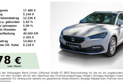 Seat Leon 92.150 km 16.550 &euro; Nürnberg 90431