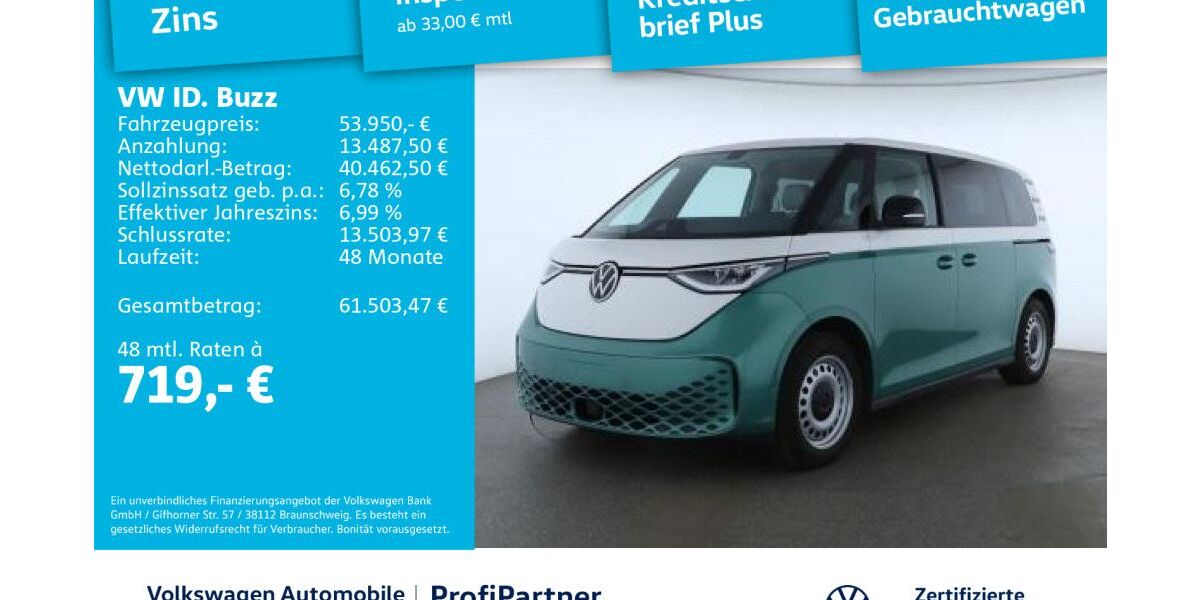 VW ID. Buzz 6.200 km 53.950 &euro; Dresden 01067