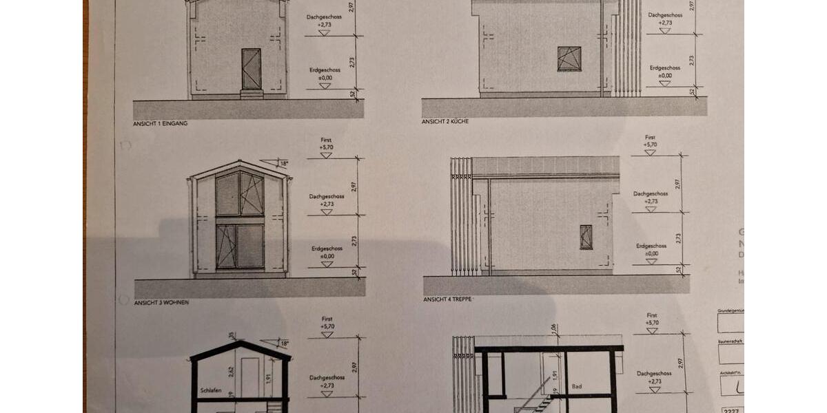 Tiny Haus Effizienzhaus 40 mit Luft Wärmepumpe NEU 3 zimmer