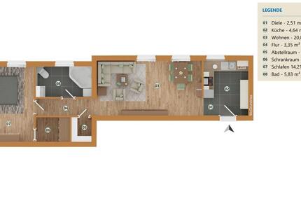 Wohnung Grafenwiesen - 2 Zimmer, 57 m&sup2;, 148.500&euro; | Angebot:26962589