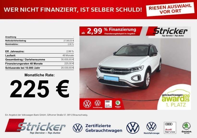VW T-Roc 15.040 km 27.369 € Horn-Bad Meinberg 32805