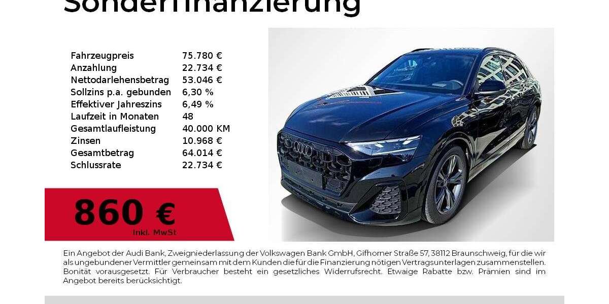 Audi Q8 39.900 km 75.780 &euro; Nürnberg 90411