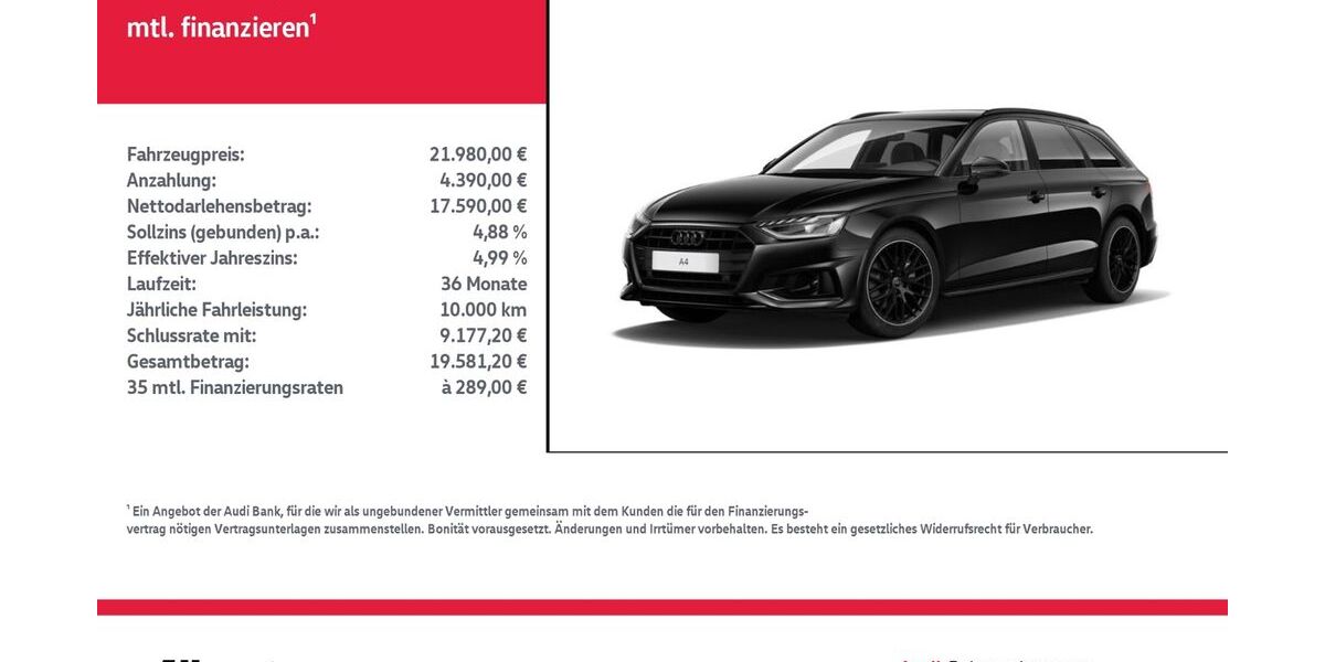 Audi A4 132.228 km 21.980 &euro; Nordhausen 99734