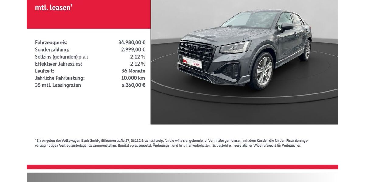 Audi Q2 6.551 km 34.980 &euro; Mühlhausen/Thüringen 99974