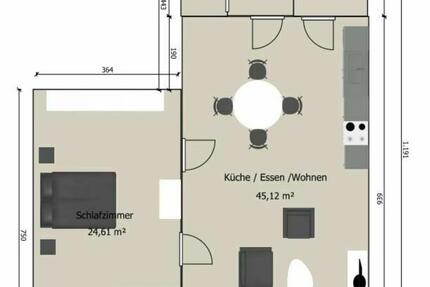 Wohnung Konz - 2 Zimmer, 86 m&sup2;, 750&euro; | Angebot:26408083