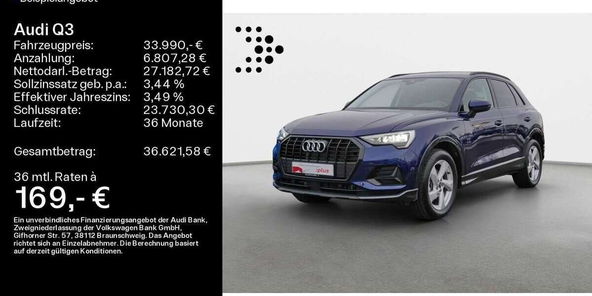 Audi Q3 1.631 km 33.590 &euro; Haßfurt 97437