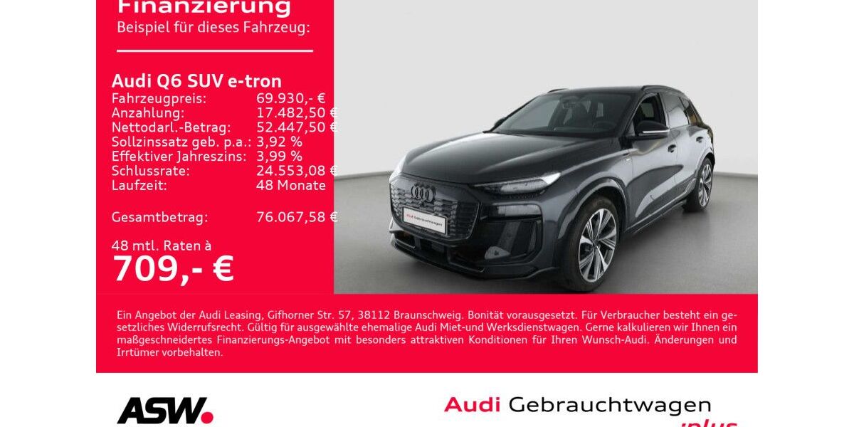 Audi Q6 e-tron 19.600 km 67.830 &euro; Heilbronn 74074